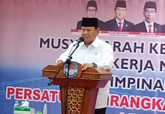 Prabowo Hadir dan Dukung Mukernas dan Rakernas PPDI Tahun 2022