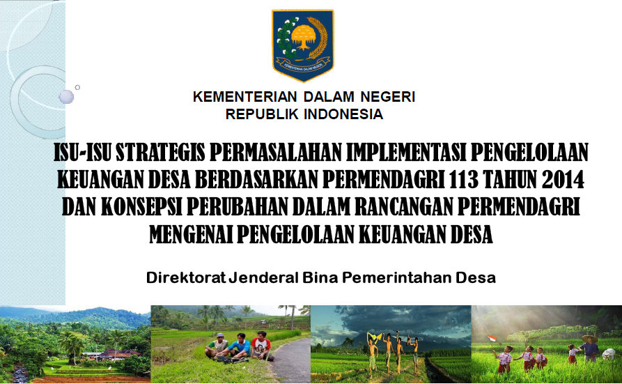 Permasalahan Implementasi dan Konsepsi Perubahan Permendagri Nomor 113 Tahun 2014